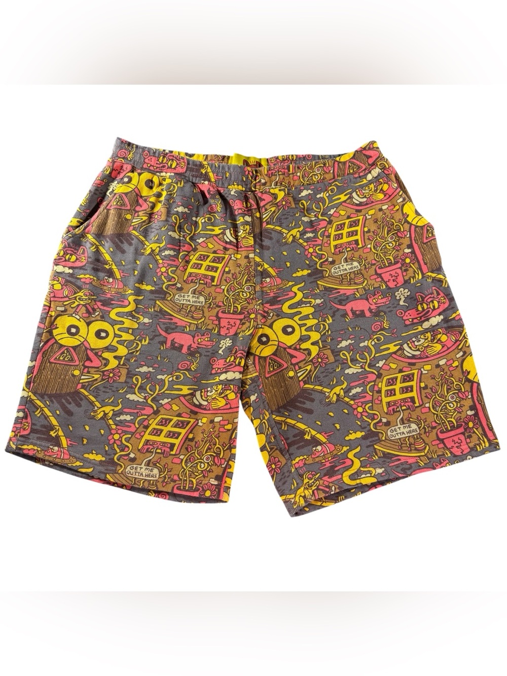 Killer Acid Way Out West Shorts Psychedelic Trippy Board Swim Men’s Size Large
